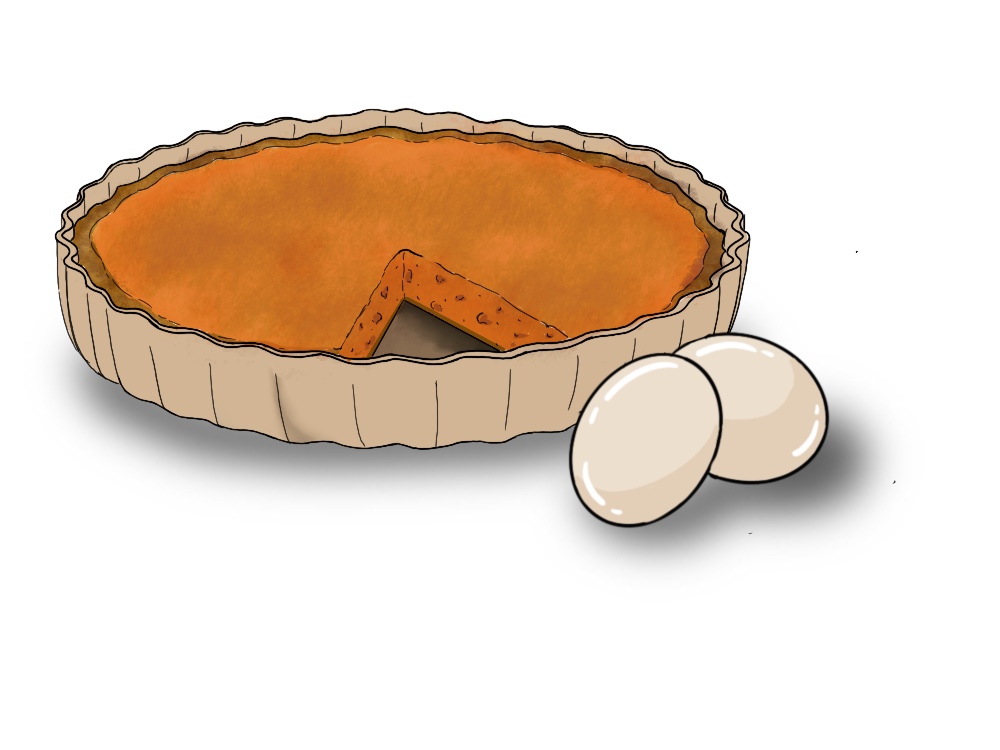 Tarta salada de calabaza