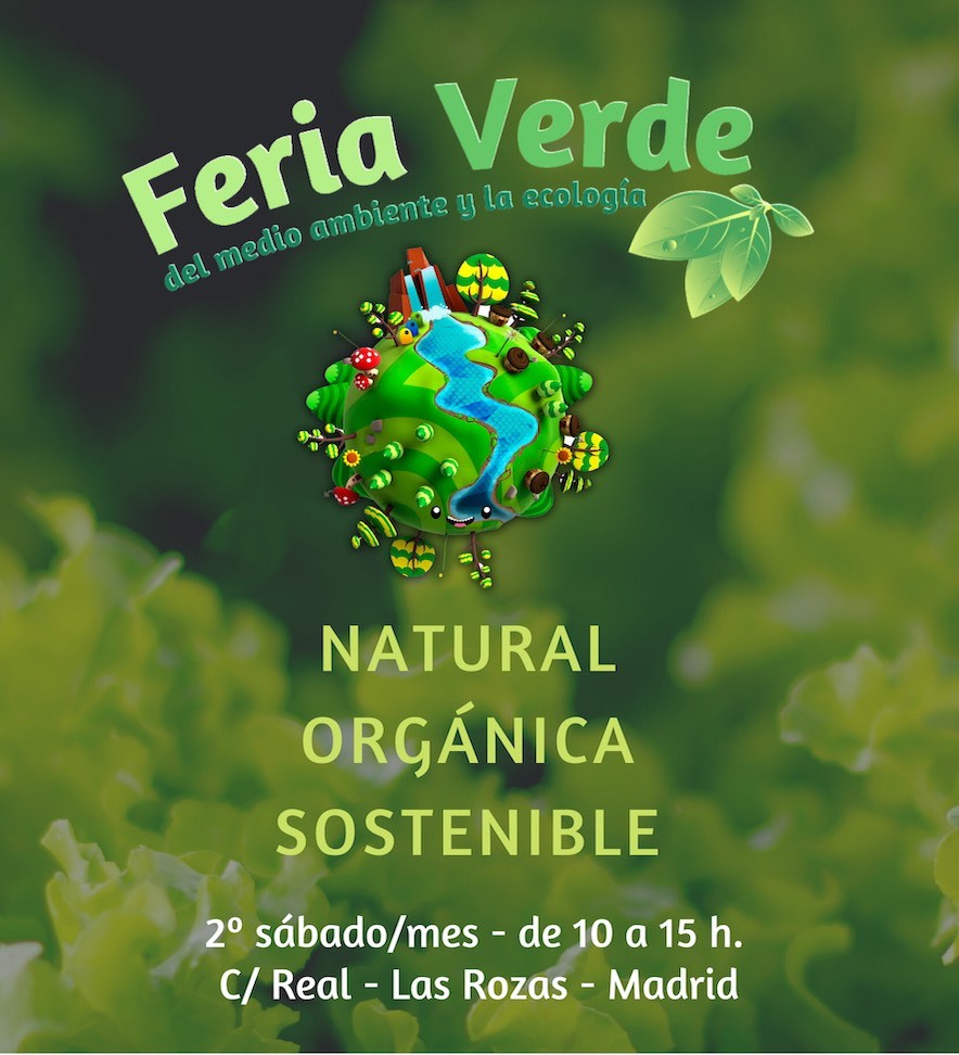 Cartel Feria Verde Las Rozas Productos locales, ecológicos y de consumo responsable