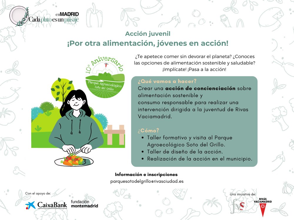 Acción de voluntariado "Por otra alimentación, jóvenes en acción"