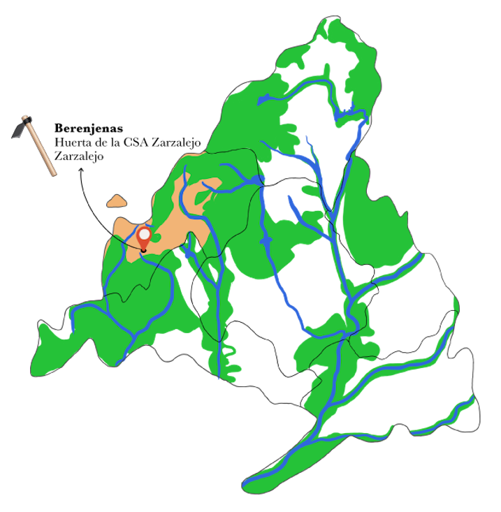 Mapa de la receta de paté de berenjenas