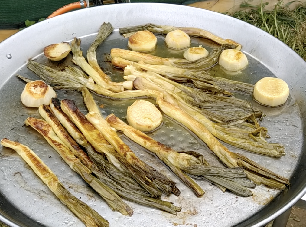 Parrillada de verduritas en Riconatura, Parque Agroecológico Soto del Grillo (Rivas Vaciamadrid)