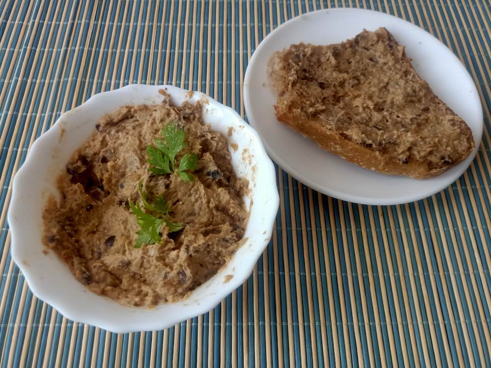 Receta de Paté de berenjenas de la CSA Zarzalejo