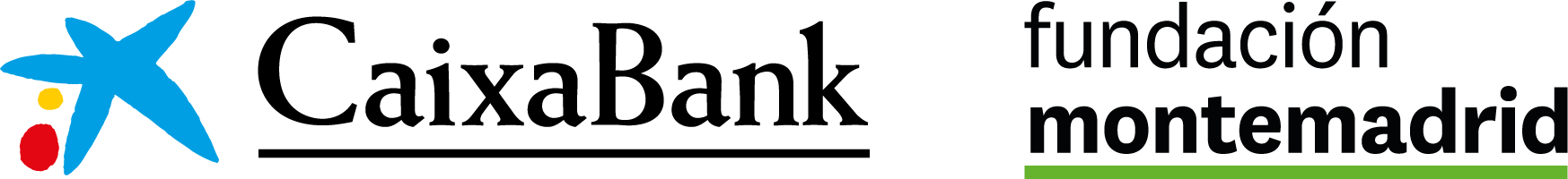 Logo CaixaBank-Montemadrid en blanco 2022