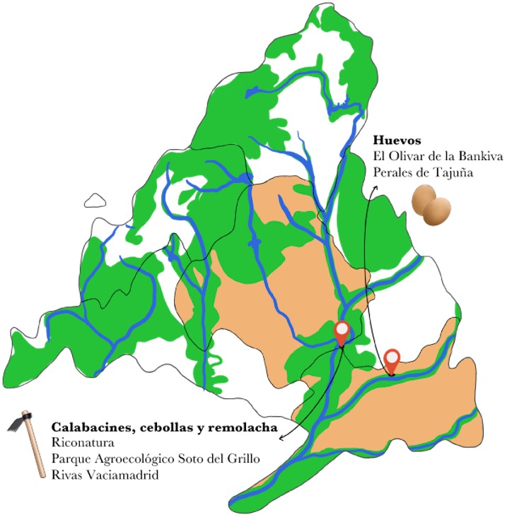 Mapa productores de Zarangollo murciano