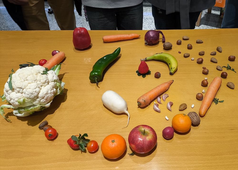 Mandala con alimentos